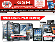 Tablet Screenshot of gsmmobilerepairs.com